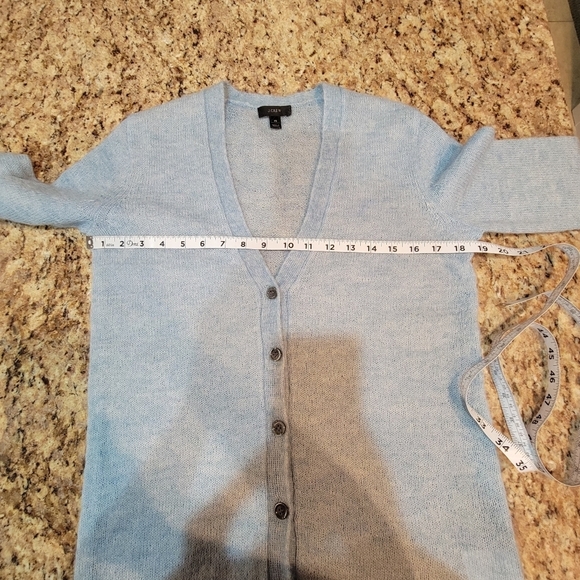 J. Crew Mohair Cardigan Sweater Light Blue Women's Size XS - Picture 5 of 8